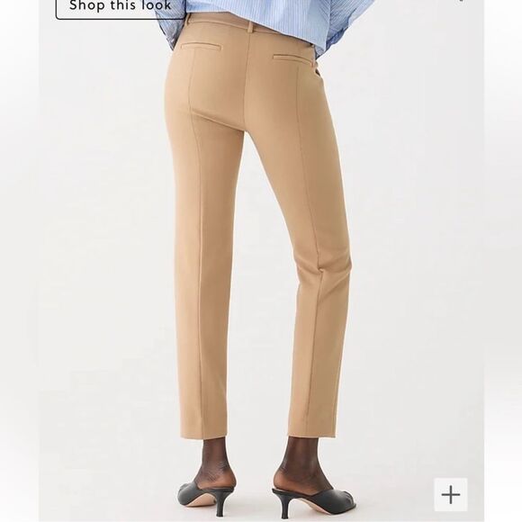 J.Crew Cameron Slim Cropped Pants in Tan NEW Size 6P Career Classic Office - Picture 2 of 11
